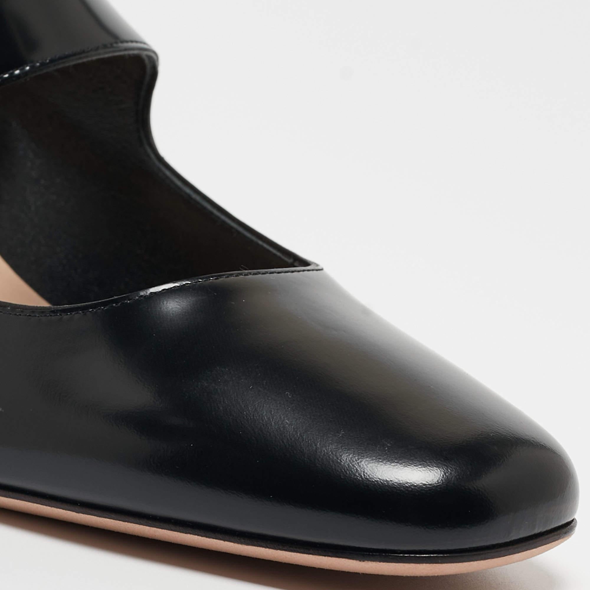 Dior Black Leather D-Doll Pumps Size 38.5 2