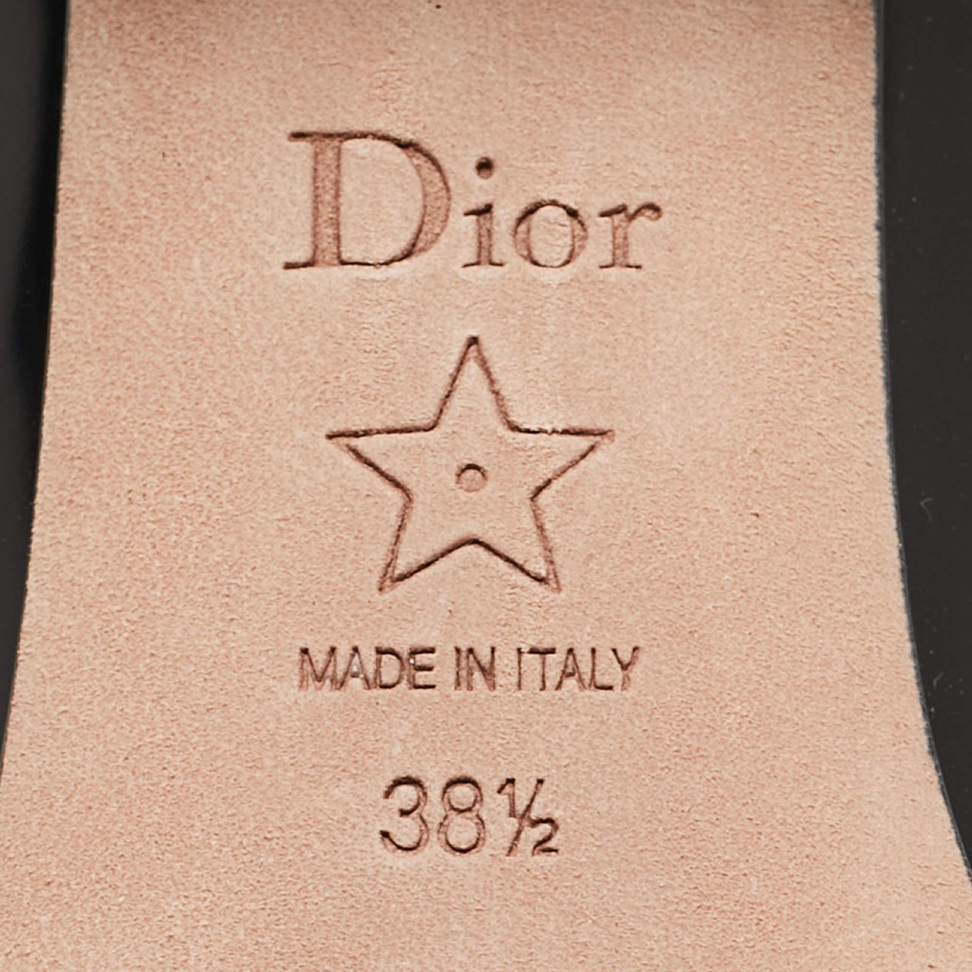 Dior Black Leather D-Doll Pumps Size 38.5 3