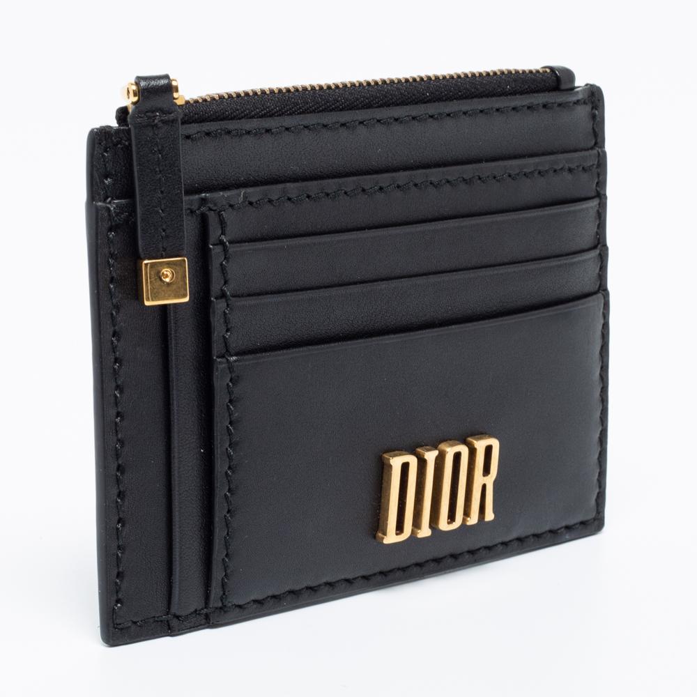 zipped card holder dior