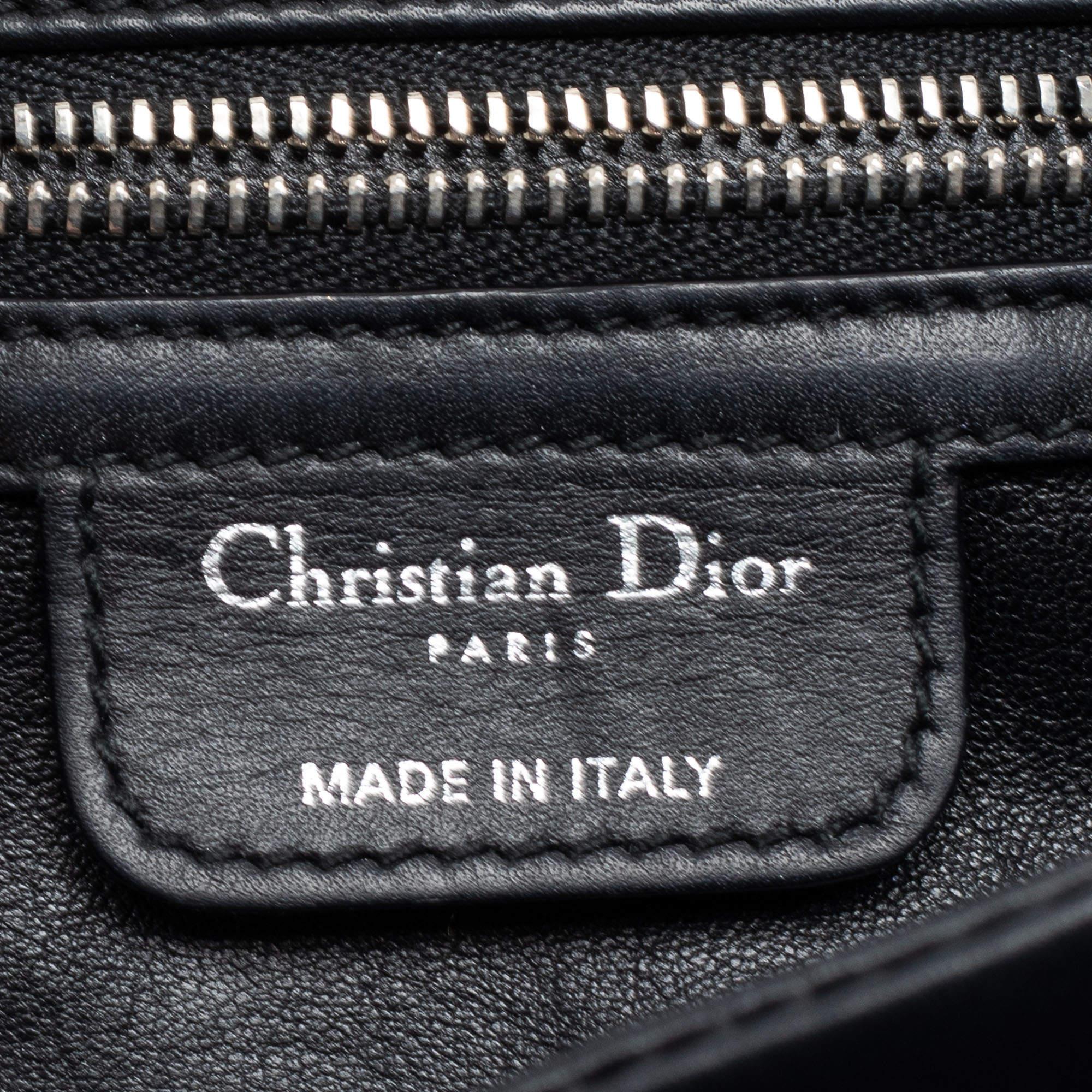 Demi-Lune Large Calf Leather Shoulder Bag - Nero
