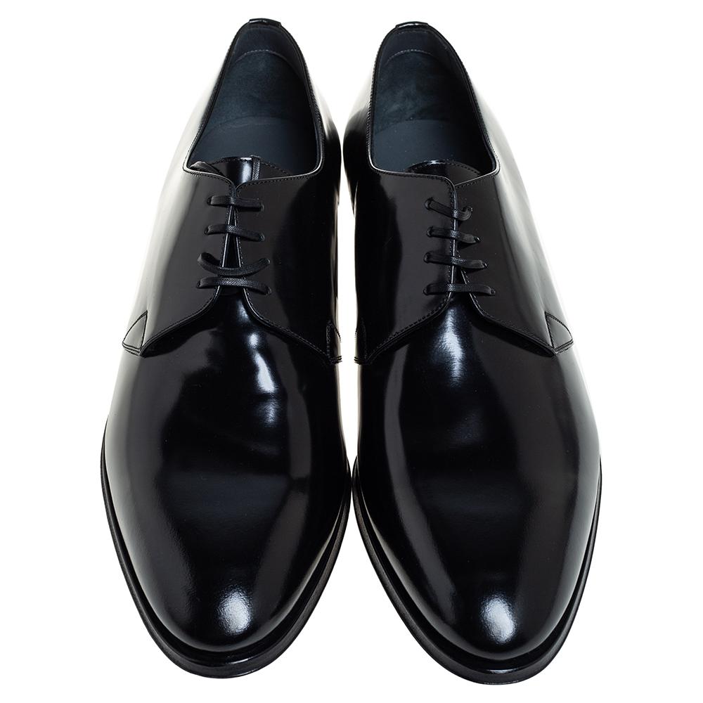 Men's Dior Black Leather Derby Size 46