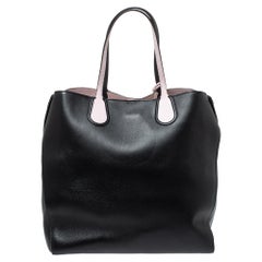 Dior Black Leather Dior Addict Vertical Tote