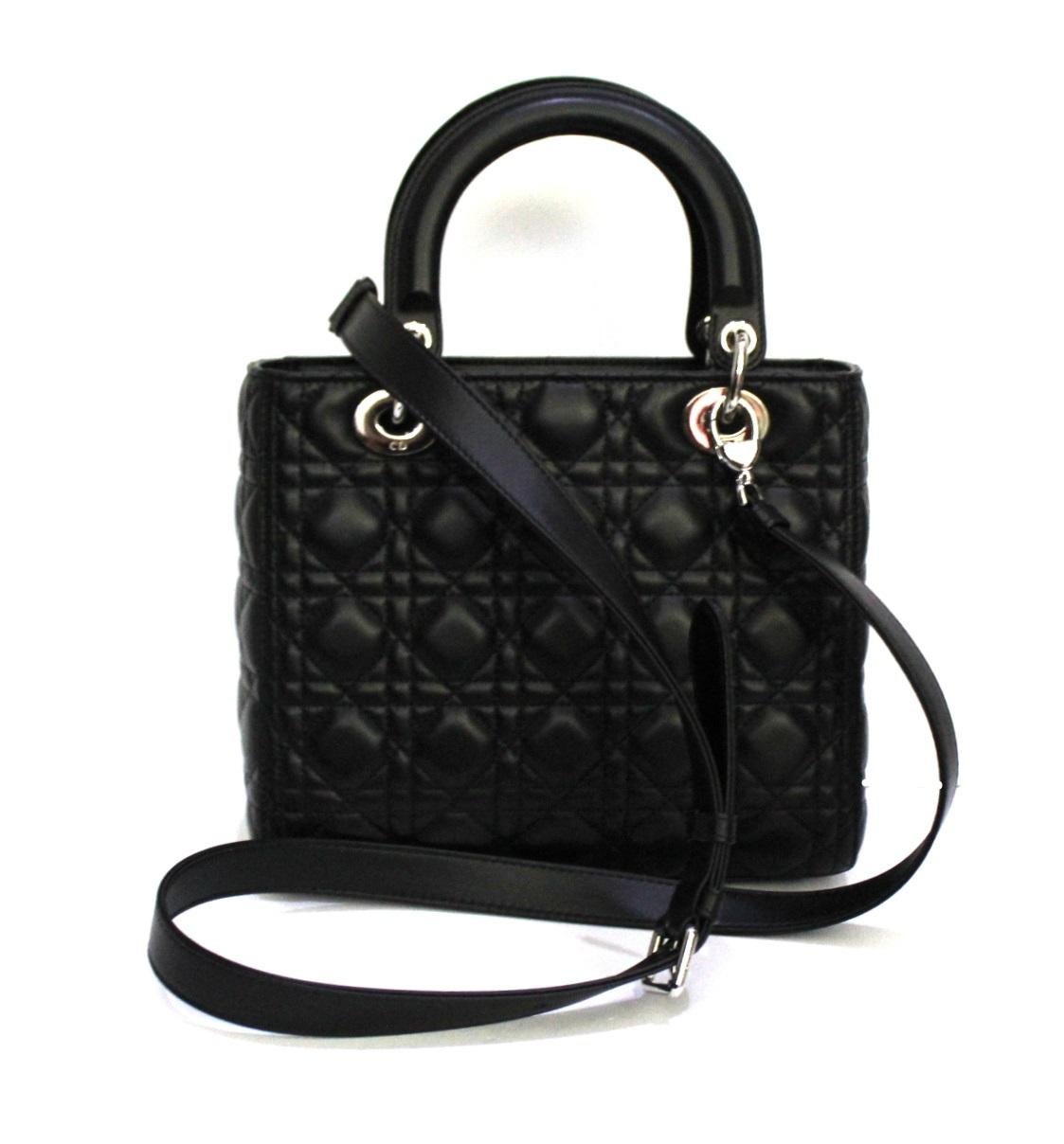 Women's Dior Black Leather Dior Bag