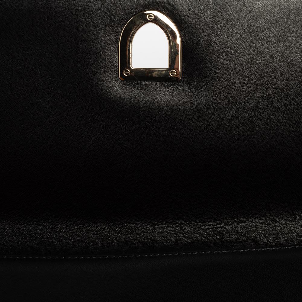 Dior Black Leather Diorama Chain Clutch 4