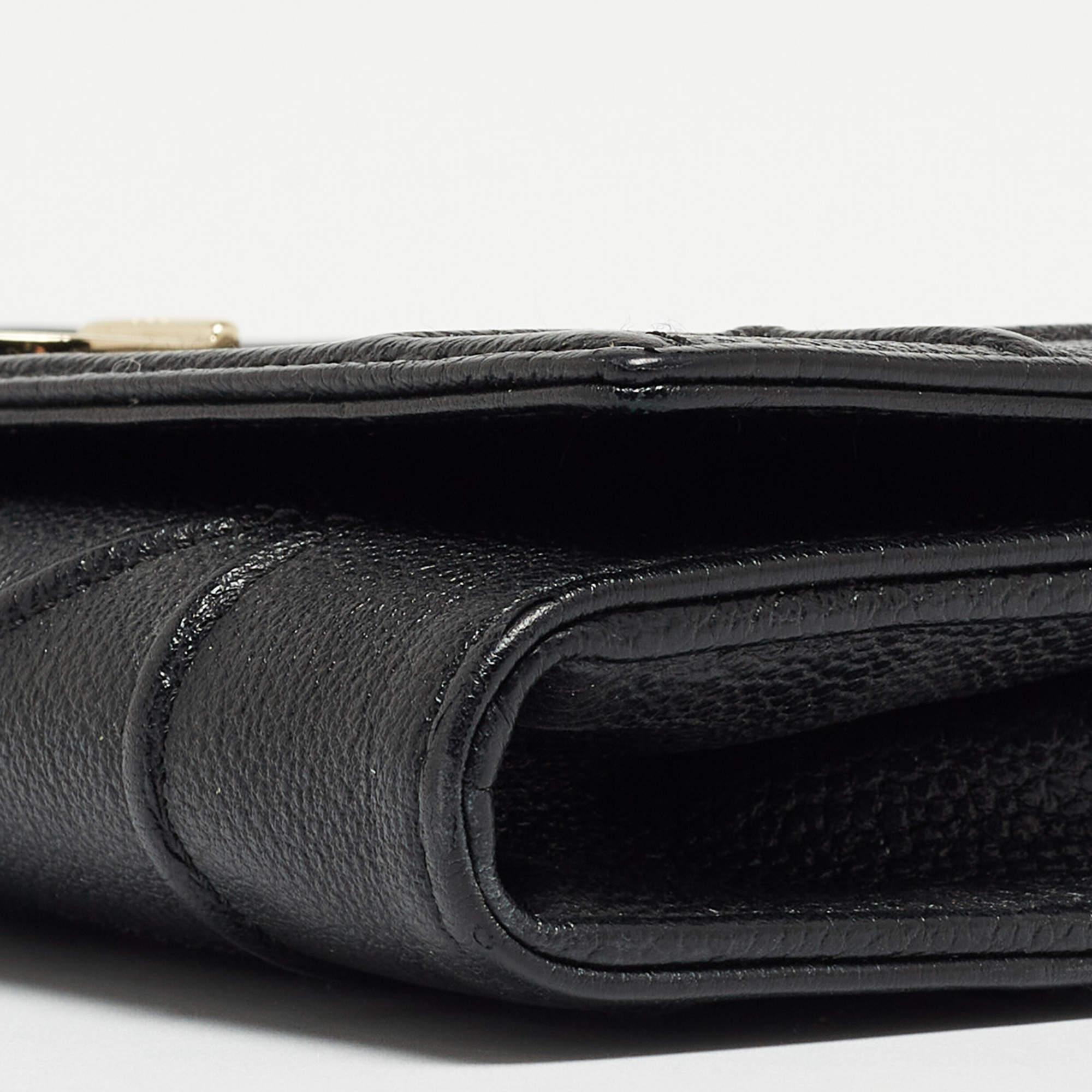 Dior Black Leather Diorama Wallet 8
