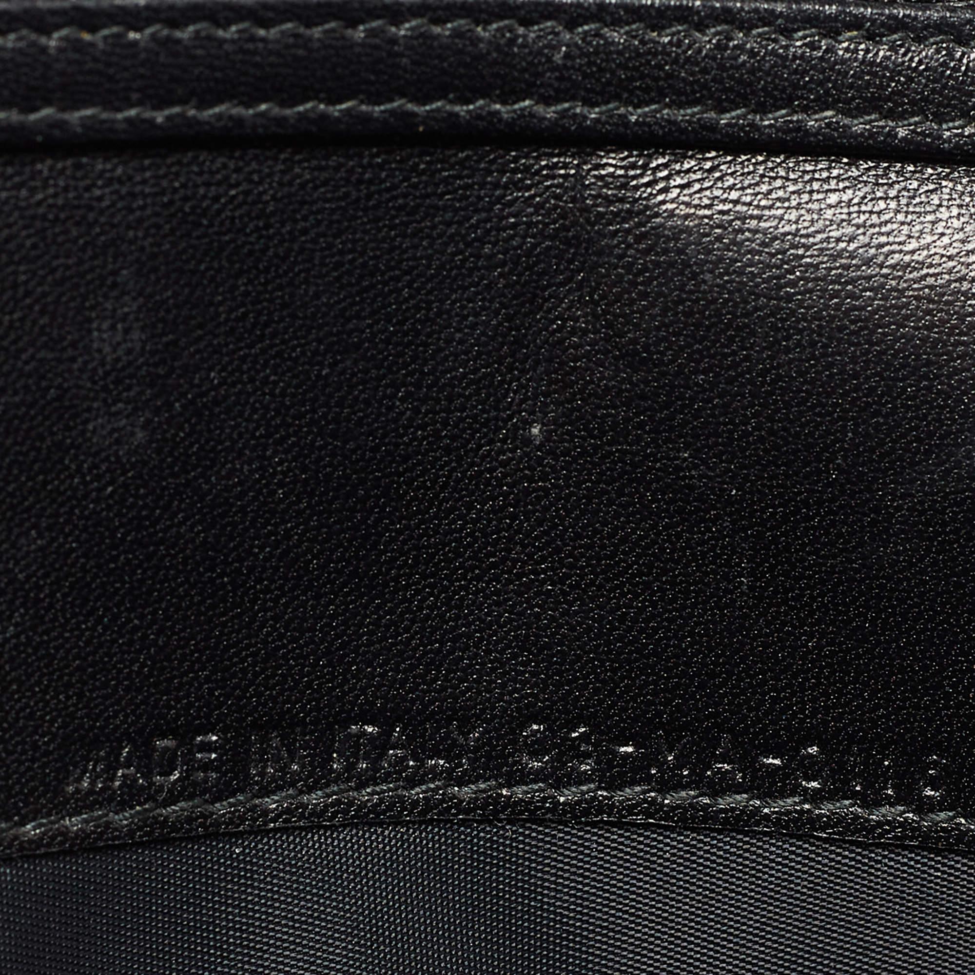 Dior Black Leather Diorama Wallet 2