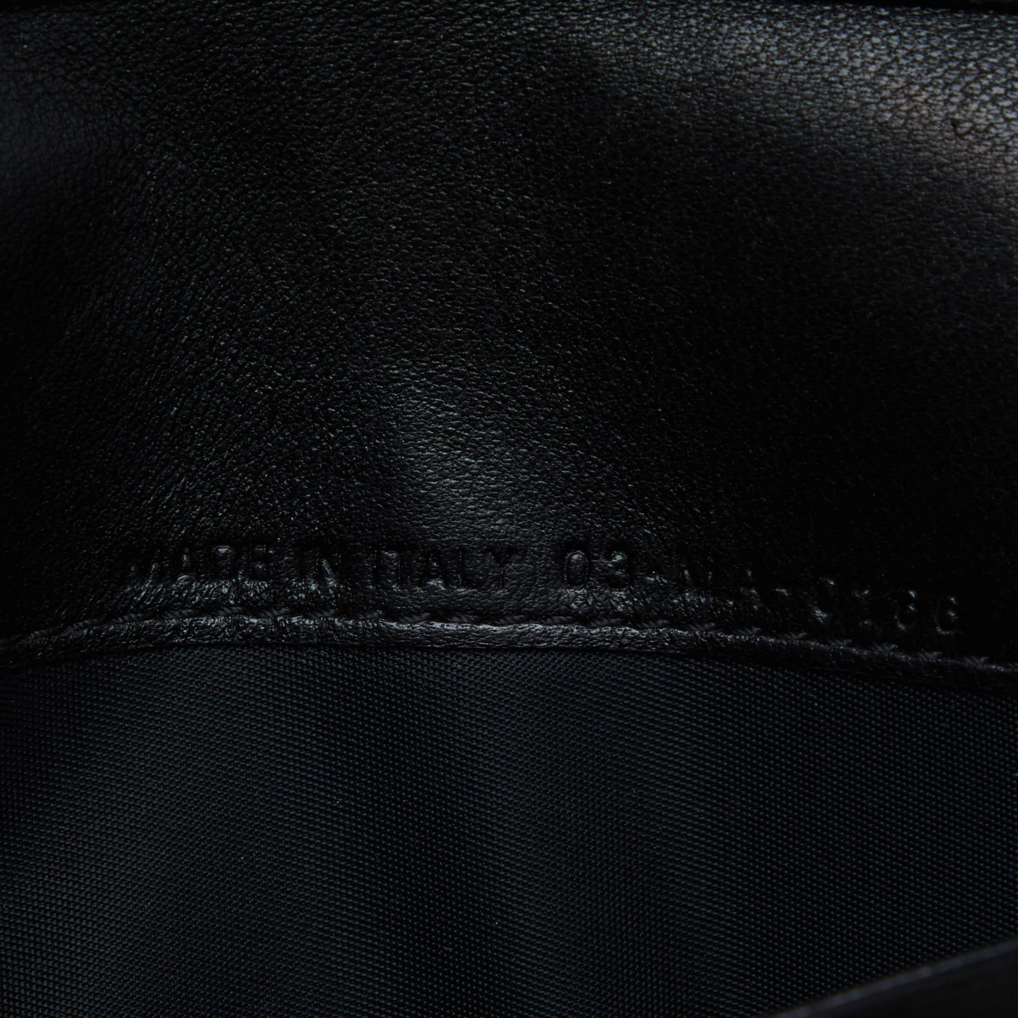 Dior Diorama Brieftasche aus schwarzem Leder an Kette, Diorama 6
