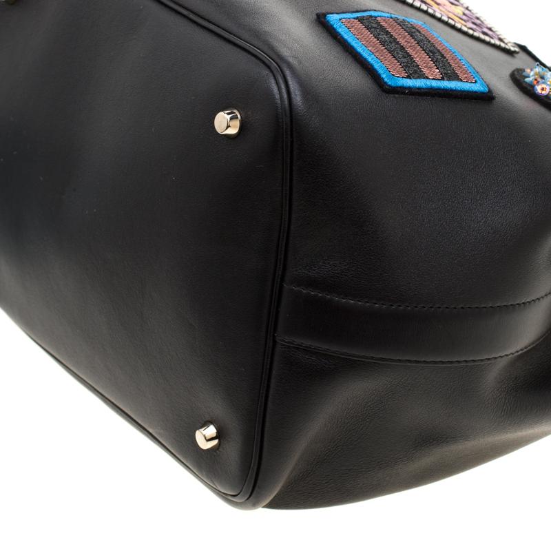 Dior Black Leather Diorific Patch Bucket Bag 3