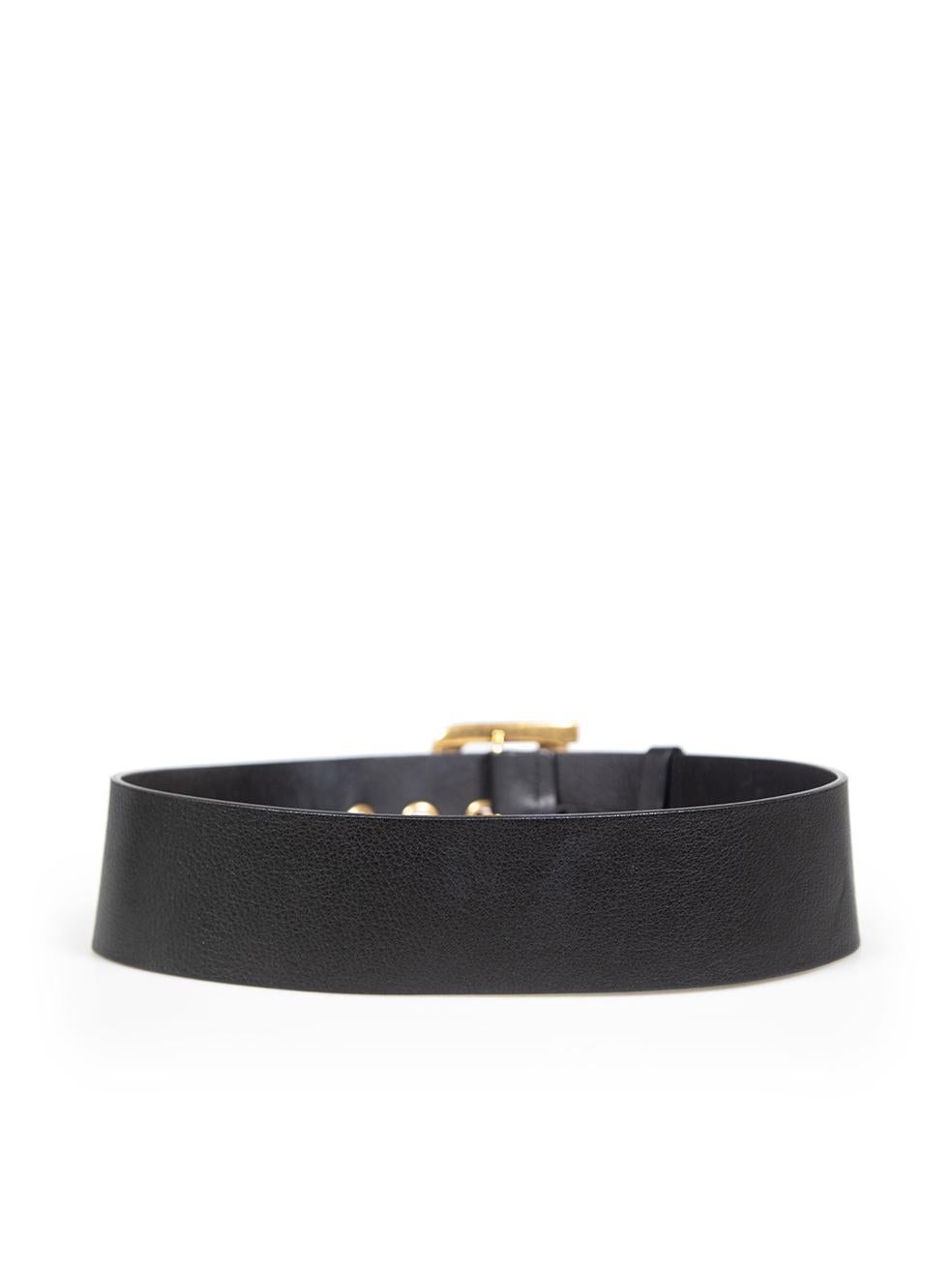 Dior Black Leather Diorquake Belt In Good Condition In London, GB