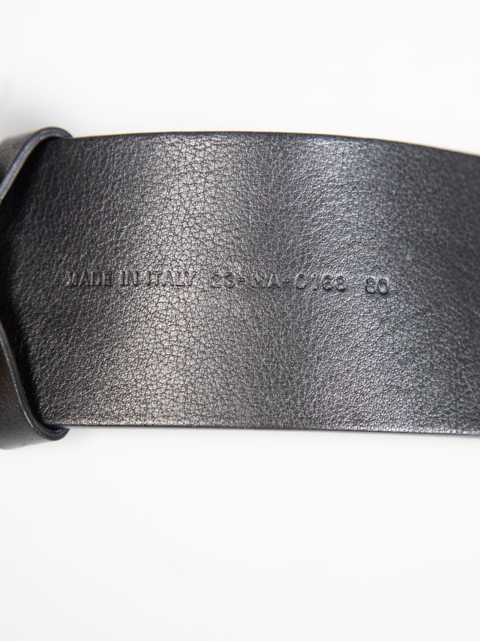 Dior Black Leather Diorquake Belt 2