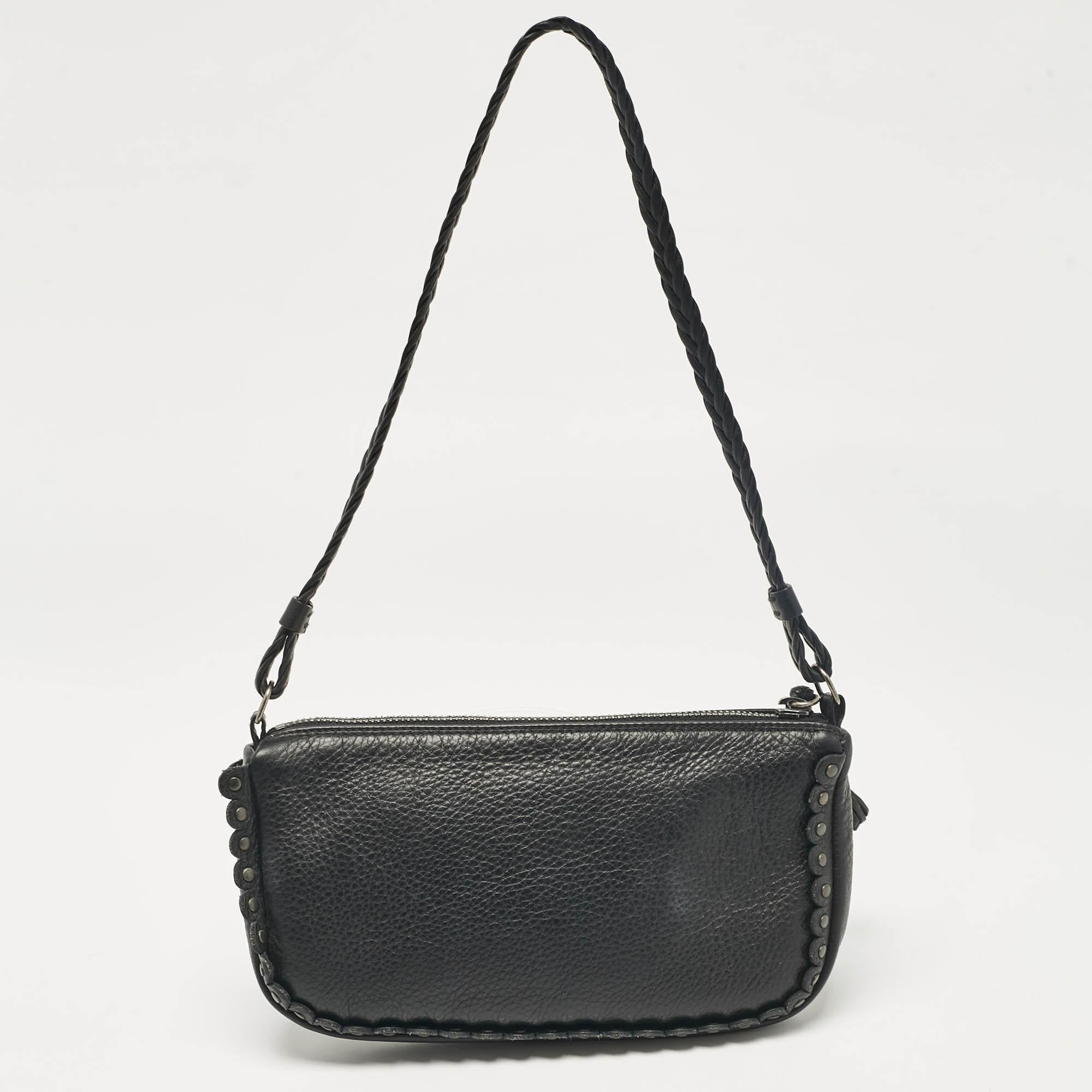 Women's Dior Black Leather Ethnic Clutch Bag