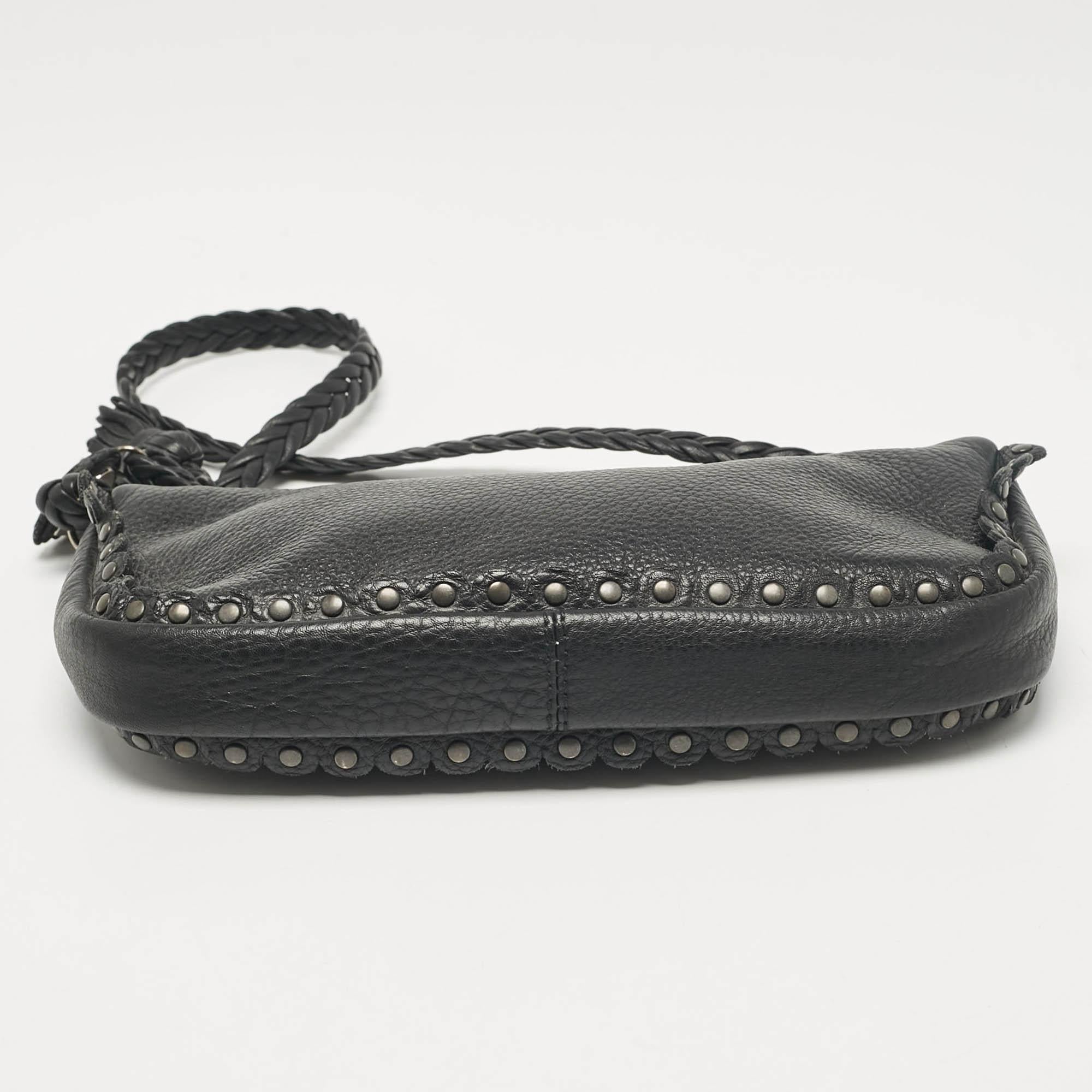 Dior Black Leather Ethnic Clutch Bag 2