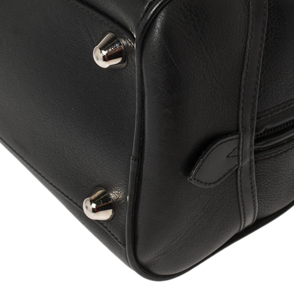 Women's Dior Black Leather Gambler Dice Bowler Bag