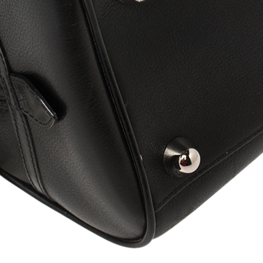Dior Black Leather Gambler Dice Bowler Bag 1