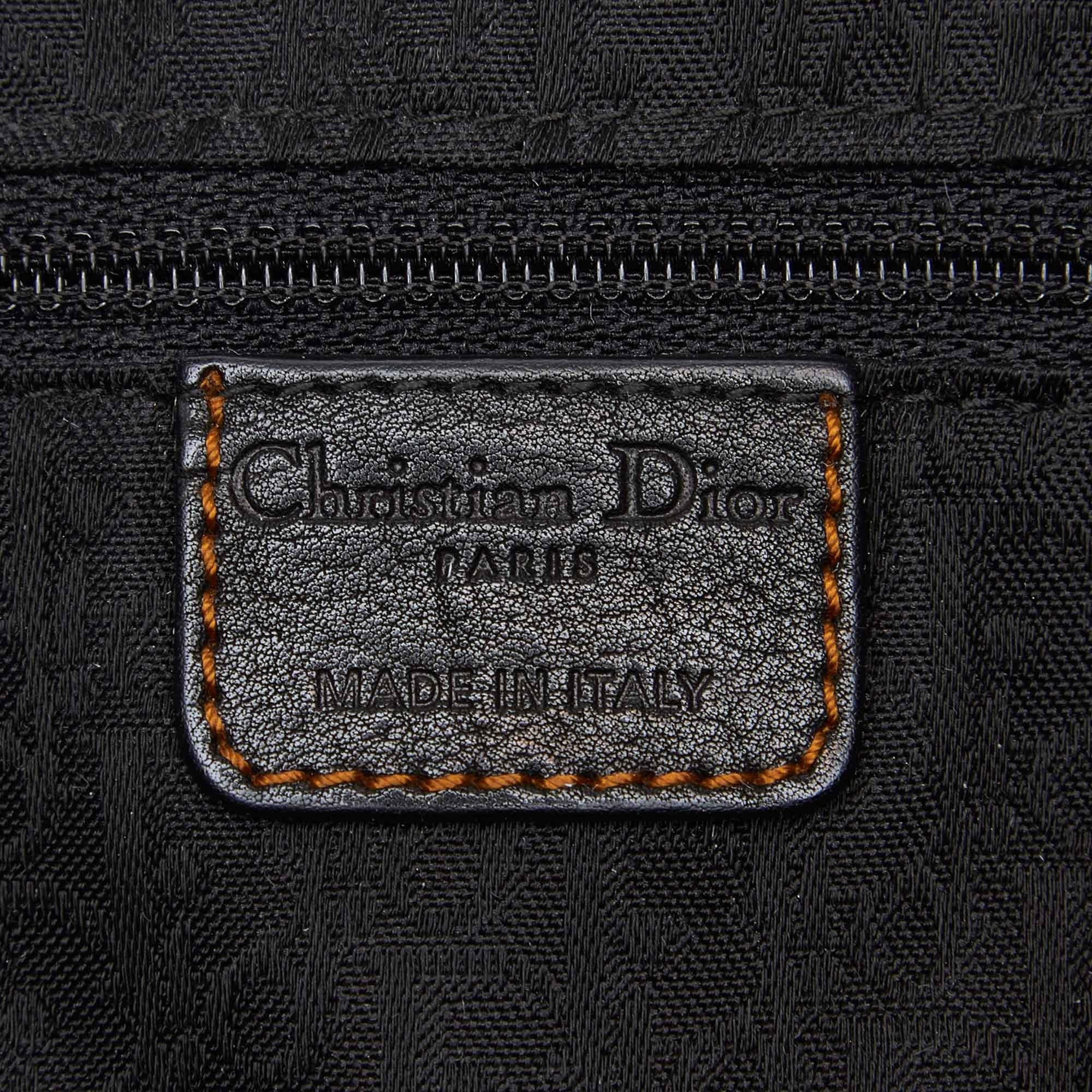 Dior Black  Leather Gaucho Saddle France w/ Dust Bag 1