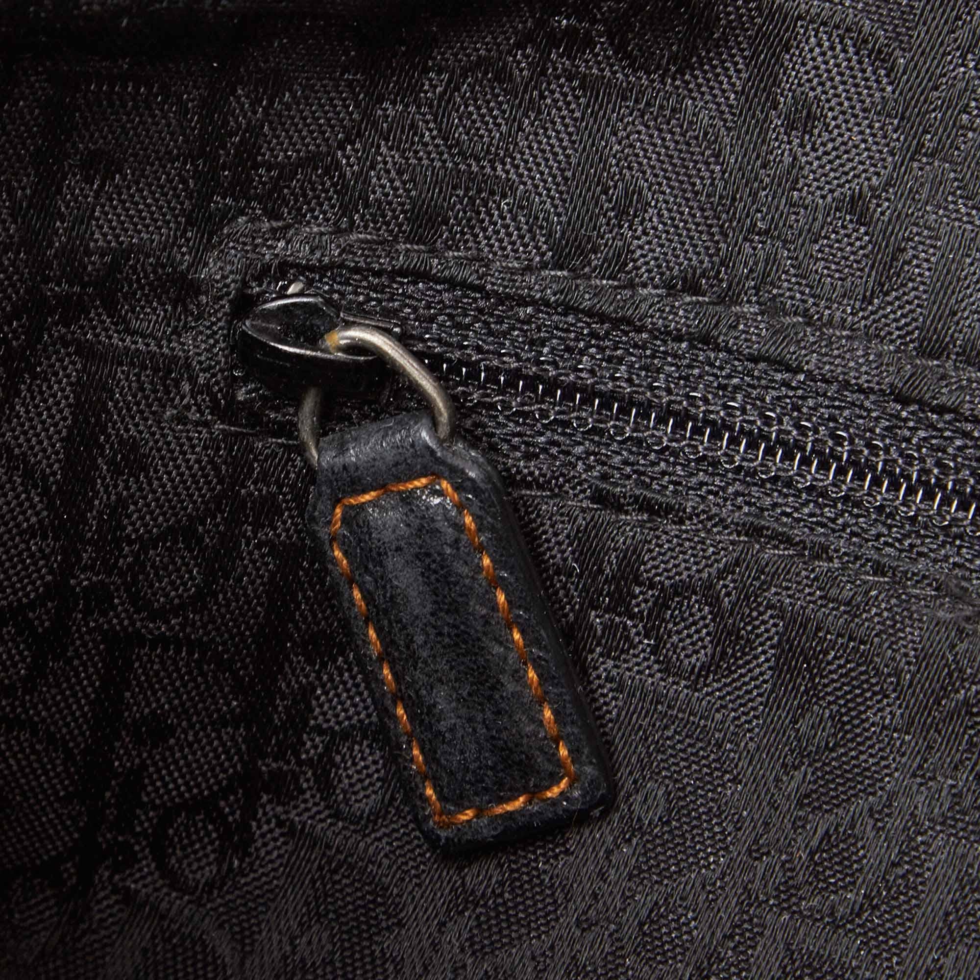 Dior Black  Leather Gaucho Saddle France w/ Dust Bag 3