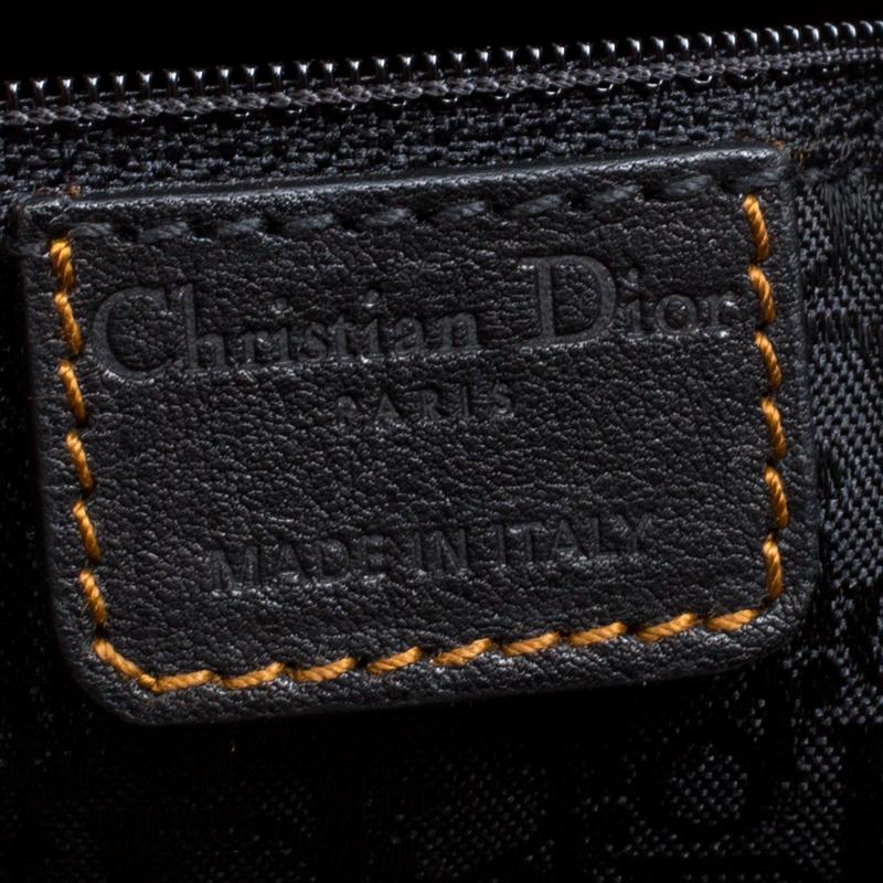 Dior Black Leather Gaucho Shoulder Bag 3