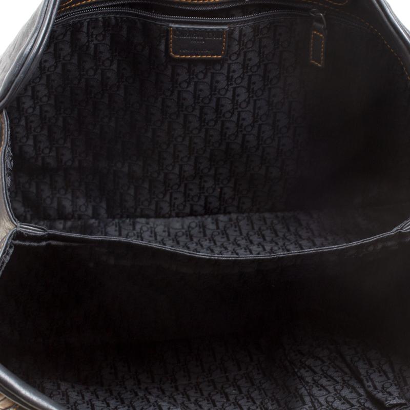 Dior Black Leather Gaucho Shoulder Bag 4