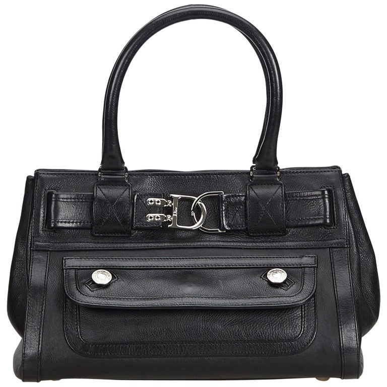 Dior Black Leather Handbag at 1stdibs