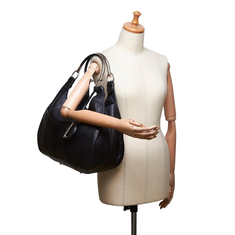 Dior Black Leather Hobo Bag France w/ This item does not come with ...