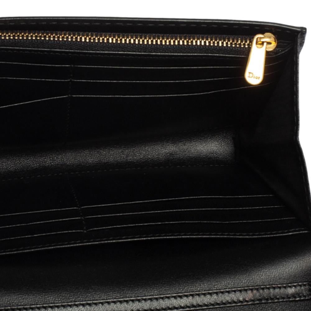 Dior Schwarzes Leder J'Adior Croisiere Portemonnaie an Kette 7