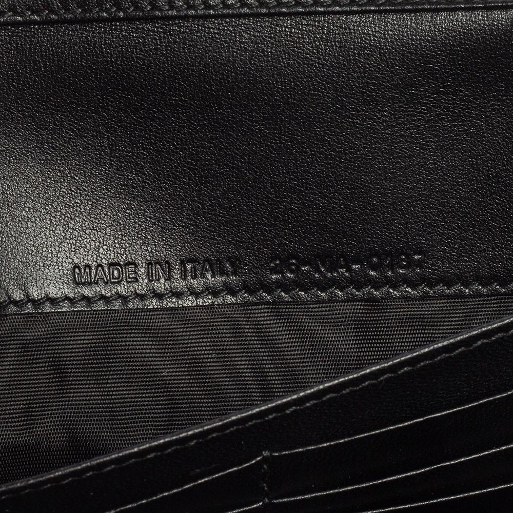 Dior Schwarzes Leder J'Adior Croisiere Portemonnaie an Kette 8