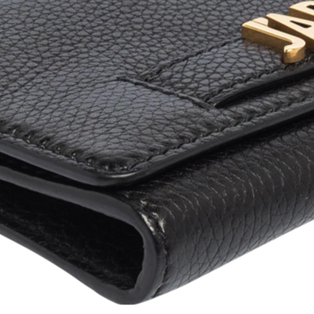 Dior Schwarzes Leder J'Adior Croisiere Portemonnaie an Kette 2