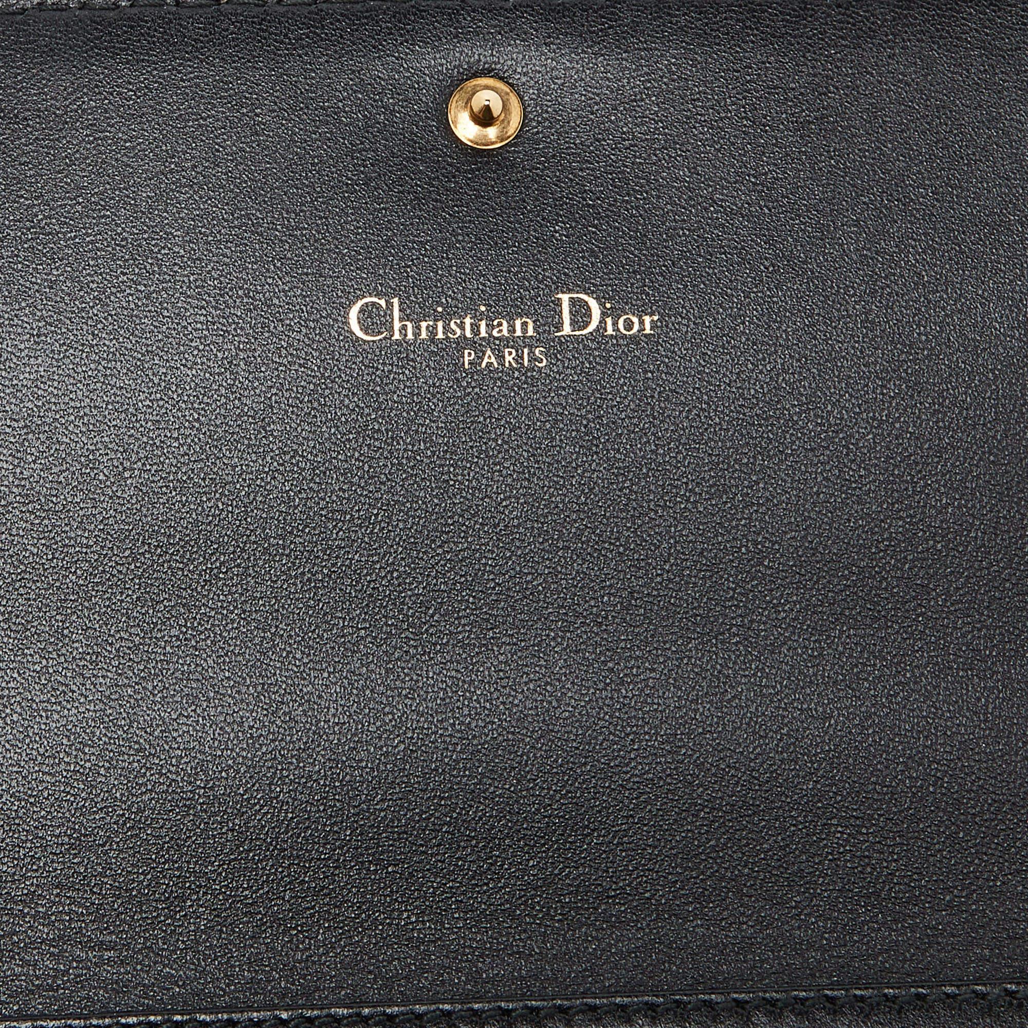 Dior Black Leather J'Adior Croisiere Wallet on Chain 3
