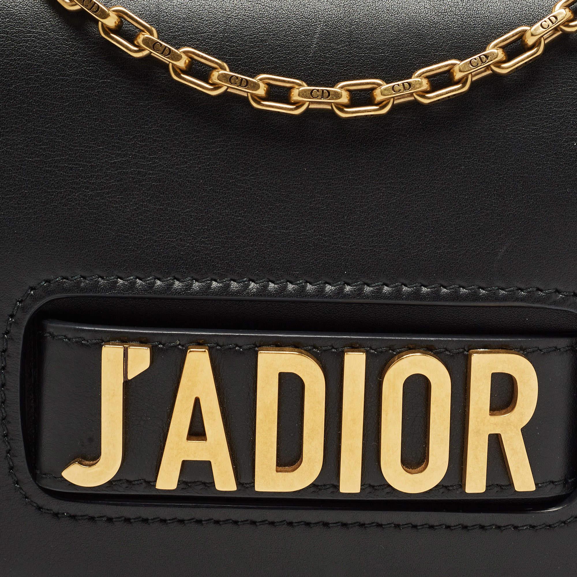 Dior Black Leather J’adior Flap Shoulder Bag 11