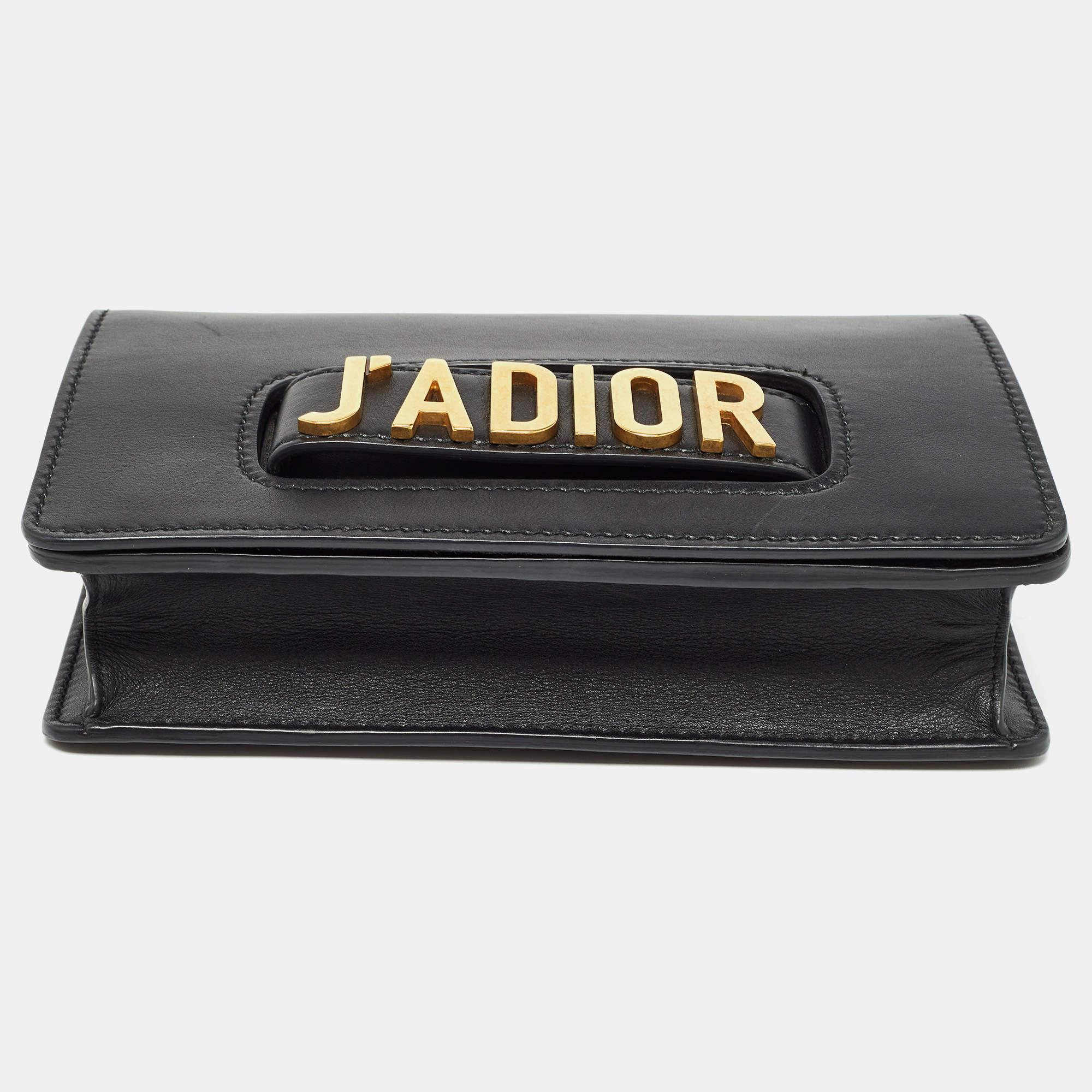 Dior Black Leather J’adior Flap Shoulder Bag 4