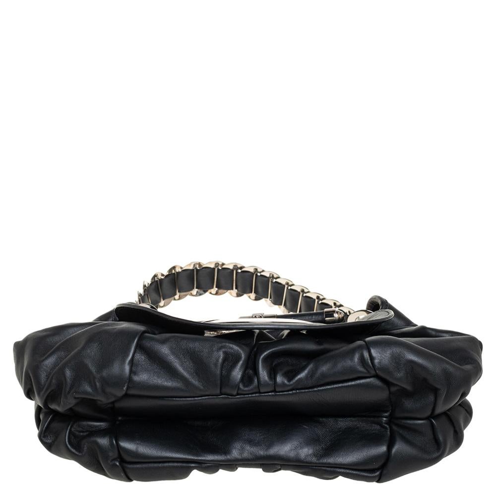 Dior Black Leather Jazz Club Shoulder Bag 5