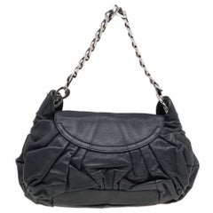 Dior Black Leather Jazz Club Shoulder Bag