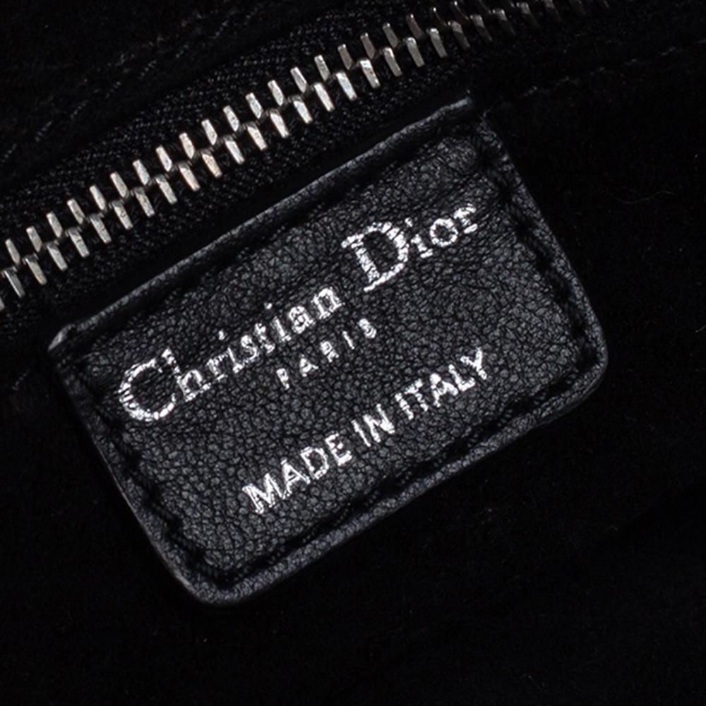 Bolso de hombro Dior Jazz Club de piel negra 1