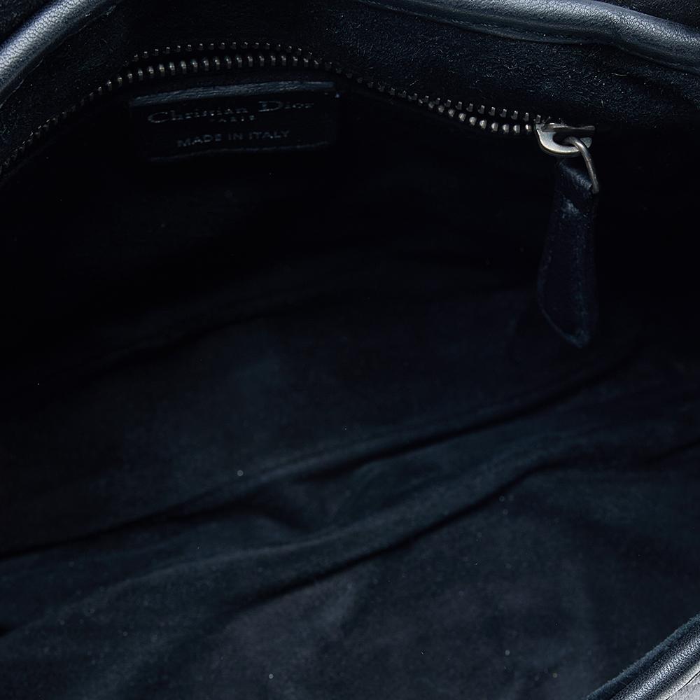 Dior Black Leather Jazz Club Shoulder Bag In Good Condition In Dubai, Al Qouz 2