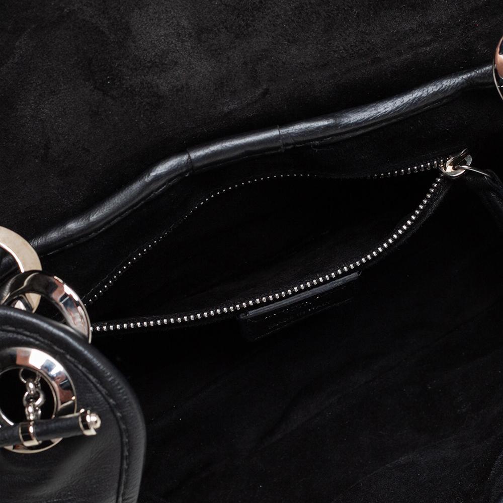 Bolso de hombro Dior Jazz Club de piel negra 2