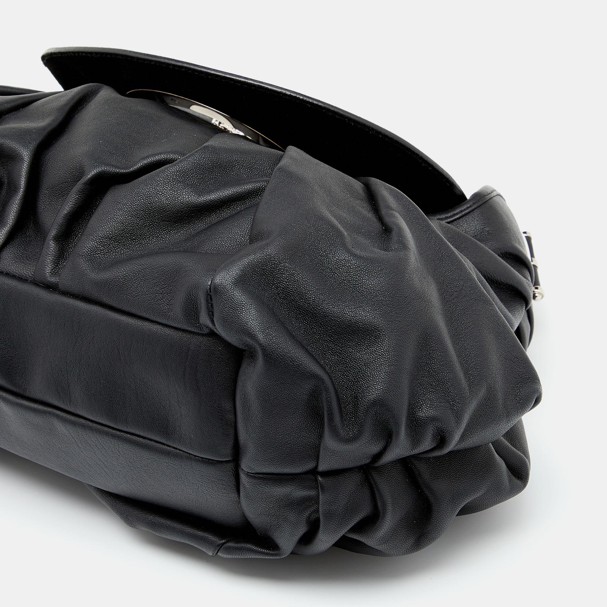 Dior Black Leather Jazz Club Shoulder Bag 3