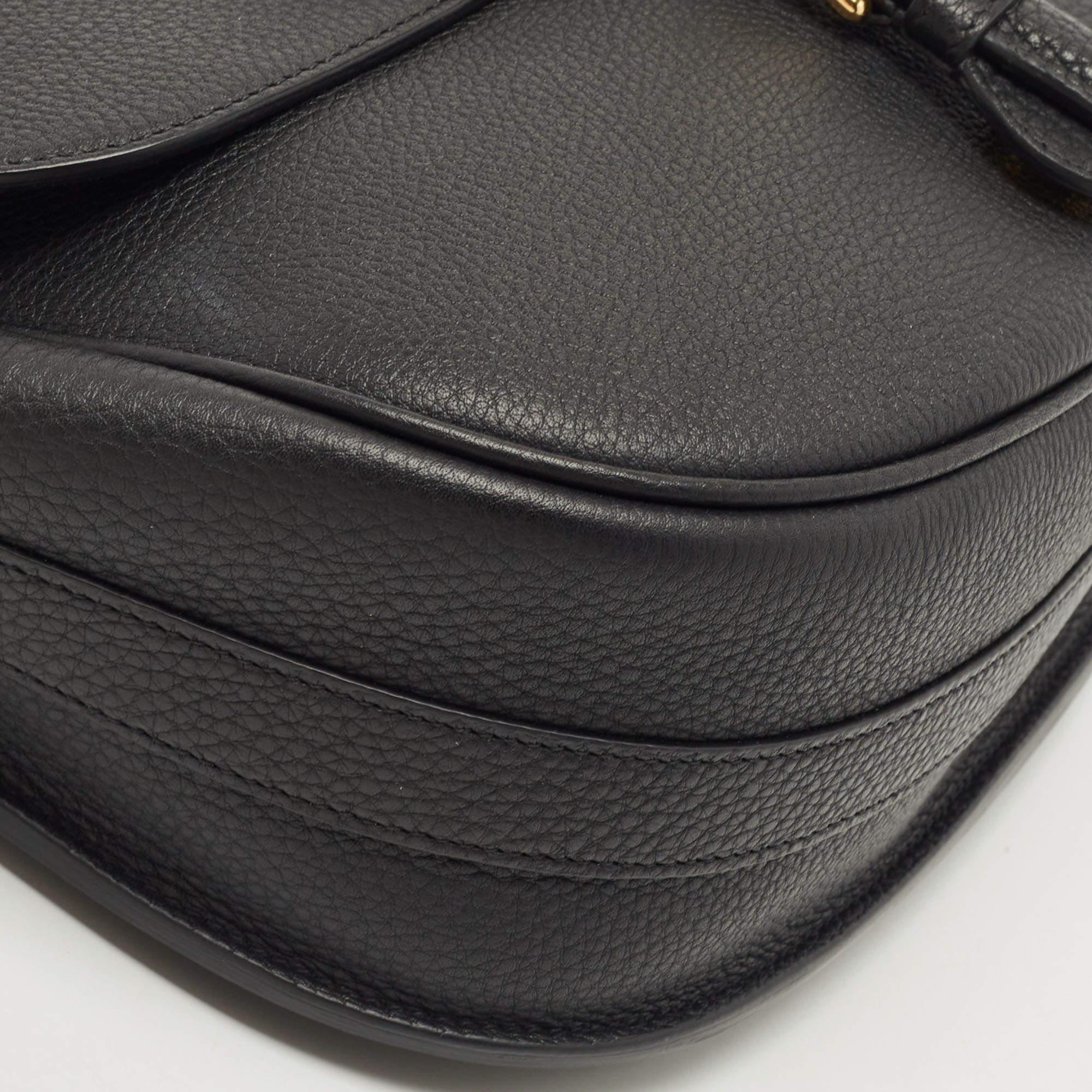 Dior Black Leather Large Bobby Shoulder Bag 2