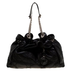 Dior Black Leather Large Cannage Le Trente Hobo