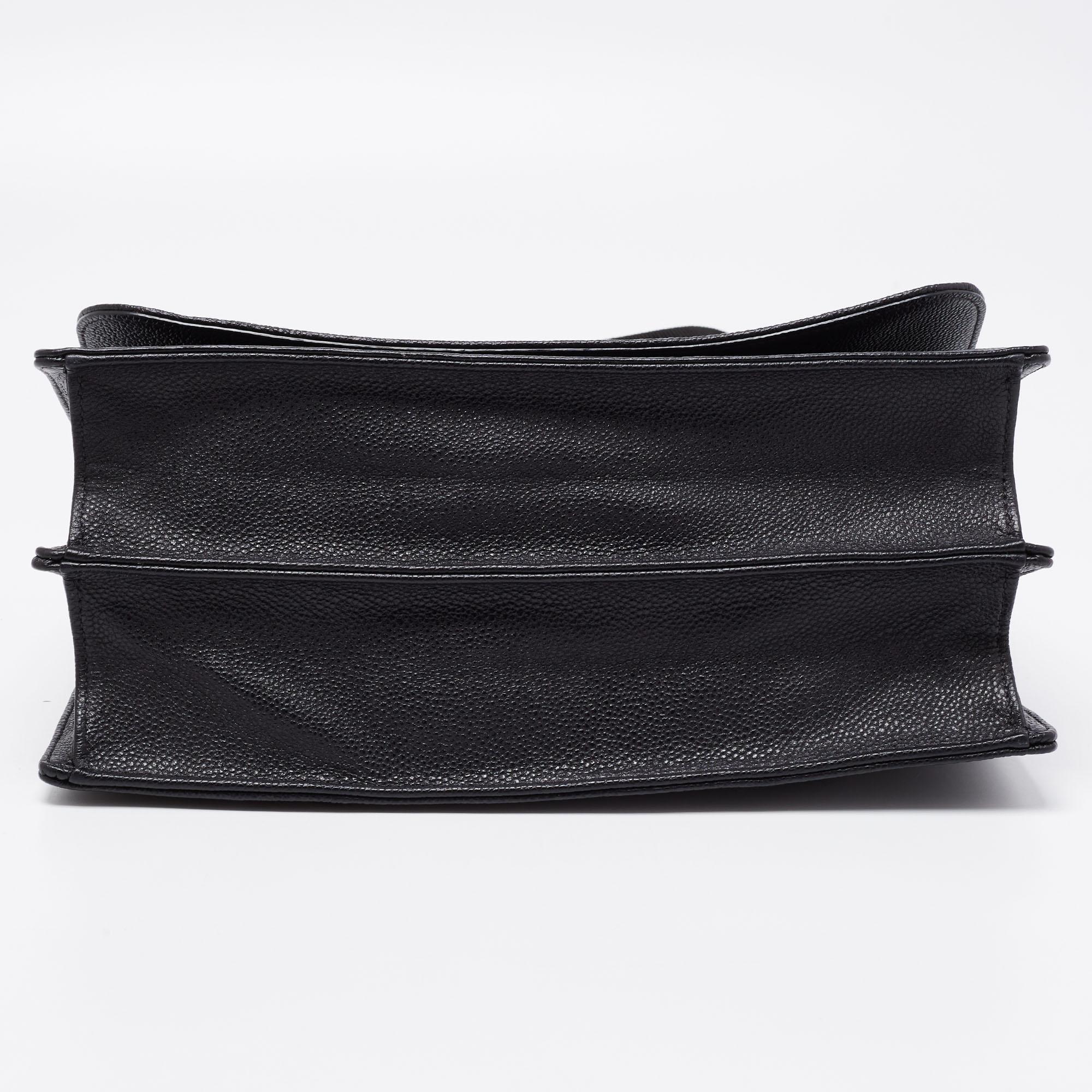 Dior Black Leather Large Diorama Flap Shoulder Bag 1