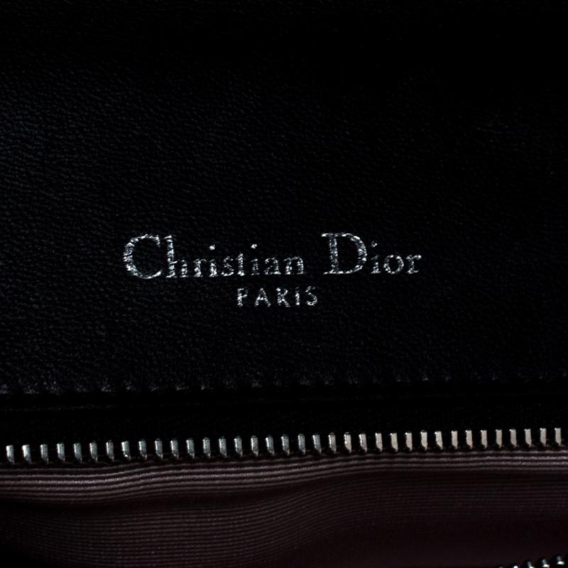Dior Black Leather Large Diorama Flap Shoulder Bag 5