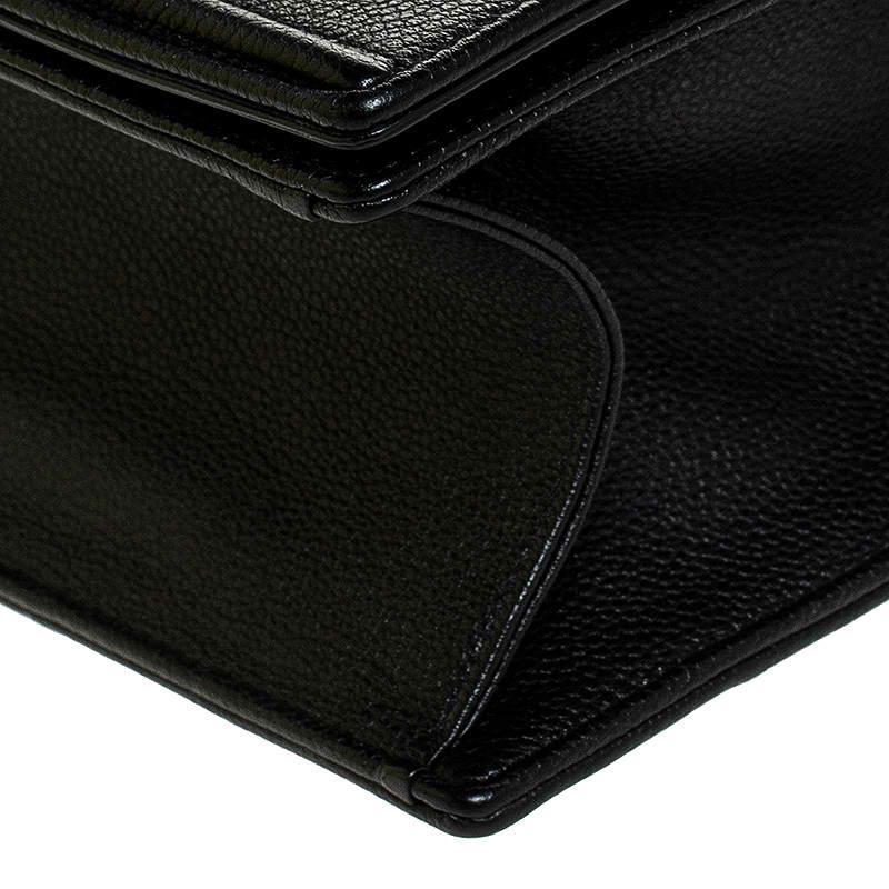 Dior Black Leather Large Diorama Flap Shoulder Bag 5