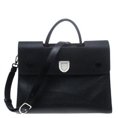 Dior Black Leather Large Diorever Bag