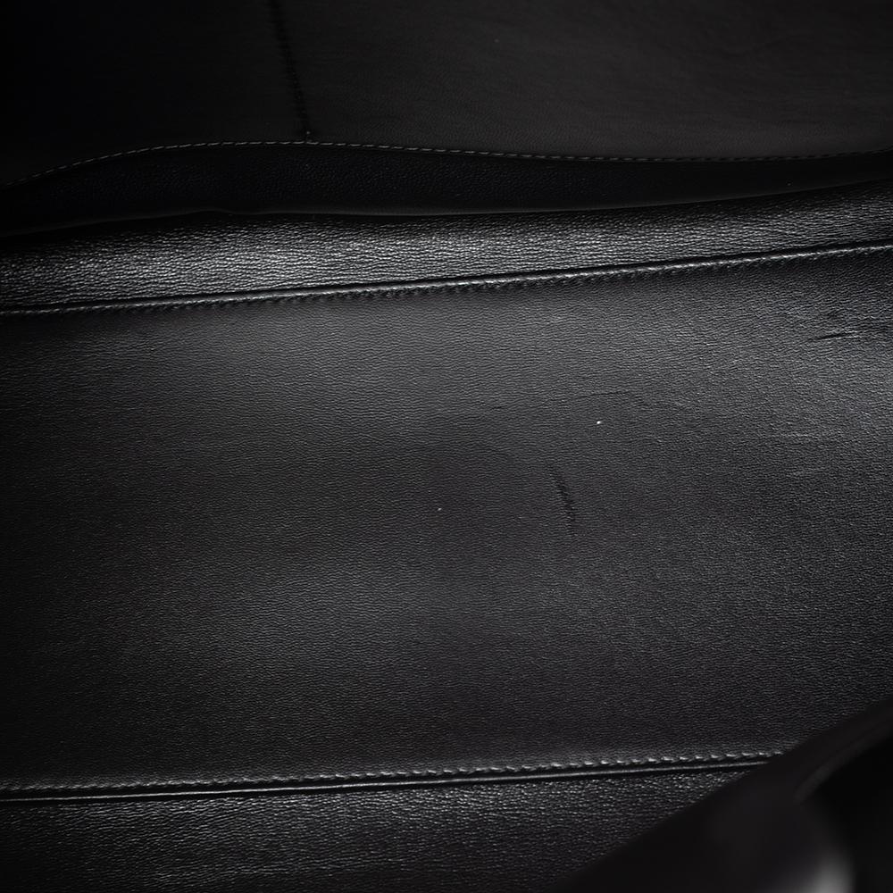 Dior Black Leather Large Diorever Top Handle Bag 5