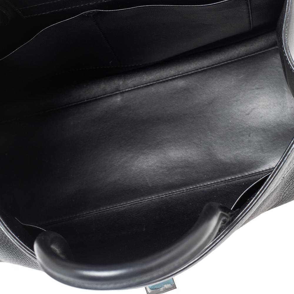 Dior Black Leather Large Diorever Top handle Bag 4