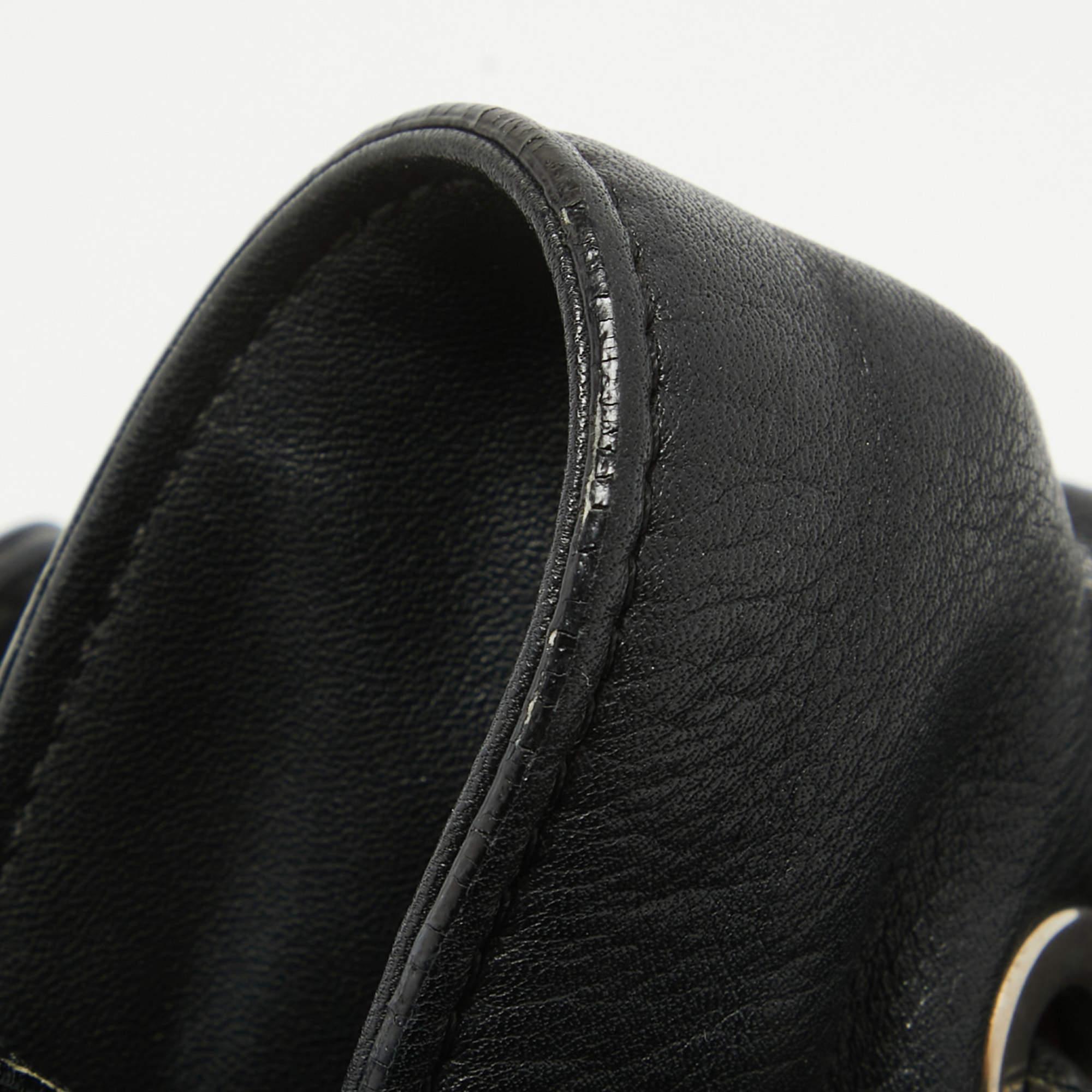 Dior Black Leather Le Trente Hobo For Sale 2
