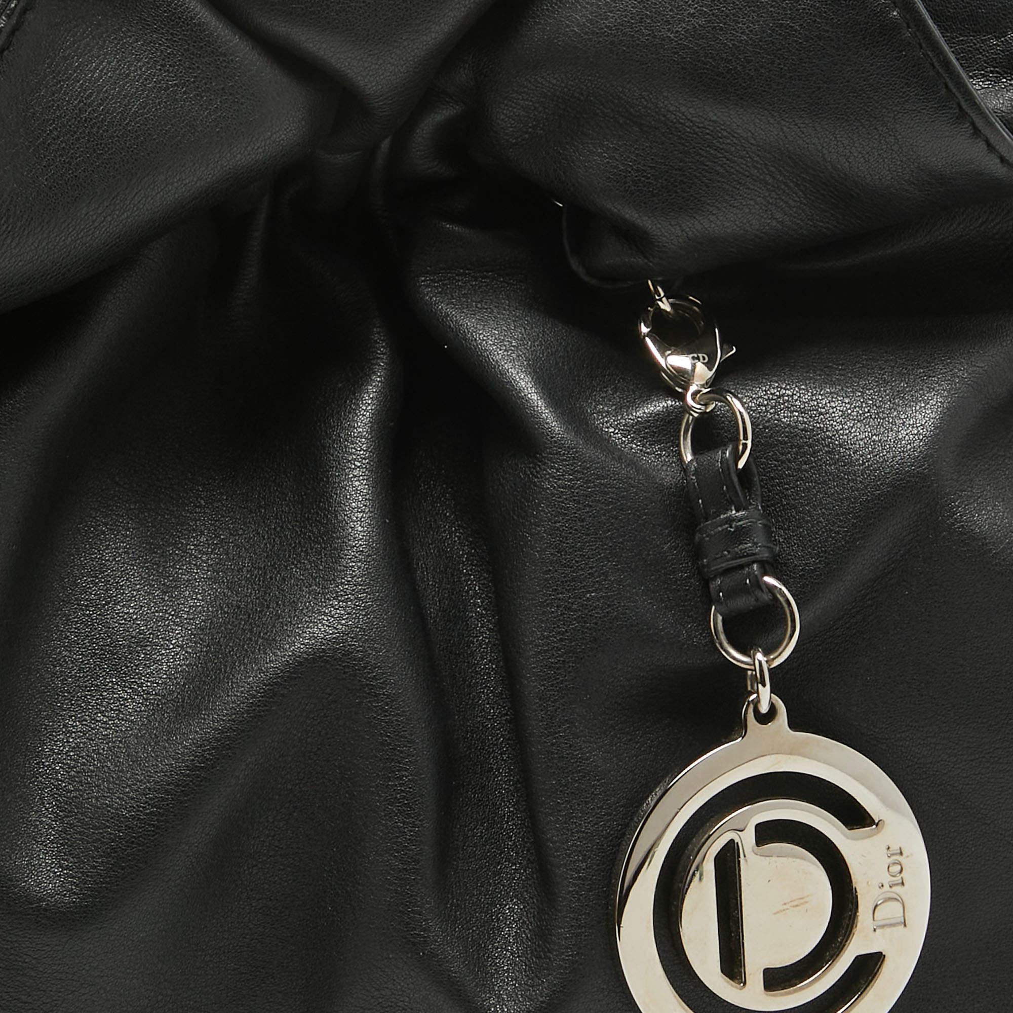 Dior Leather Black Le Trente Hobo en vente 3