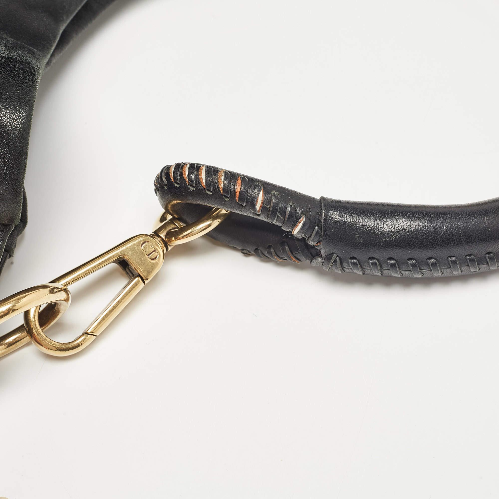 Dior Black Leather Libertine Hobo 4