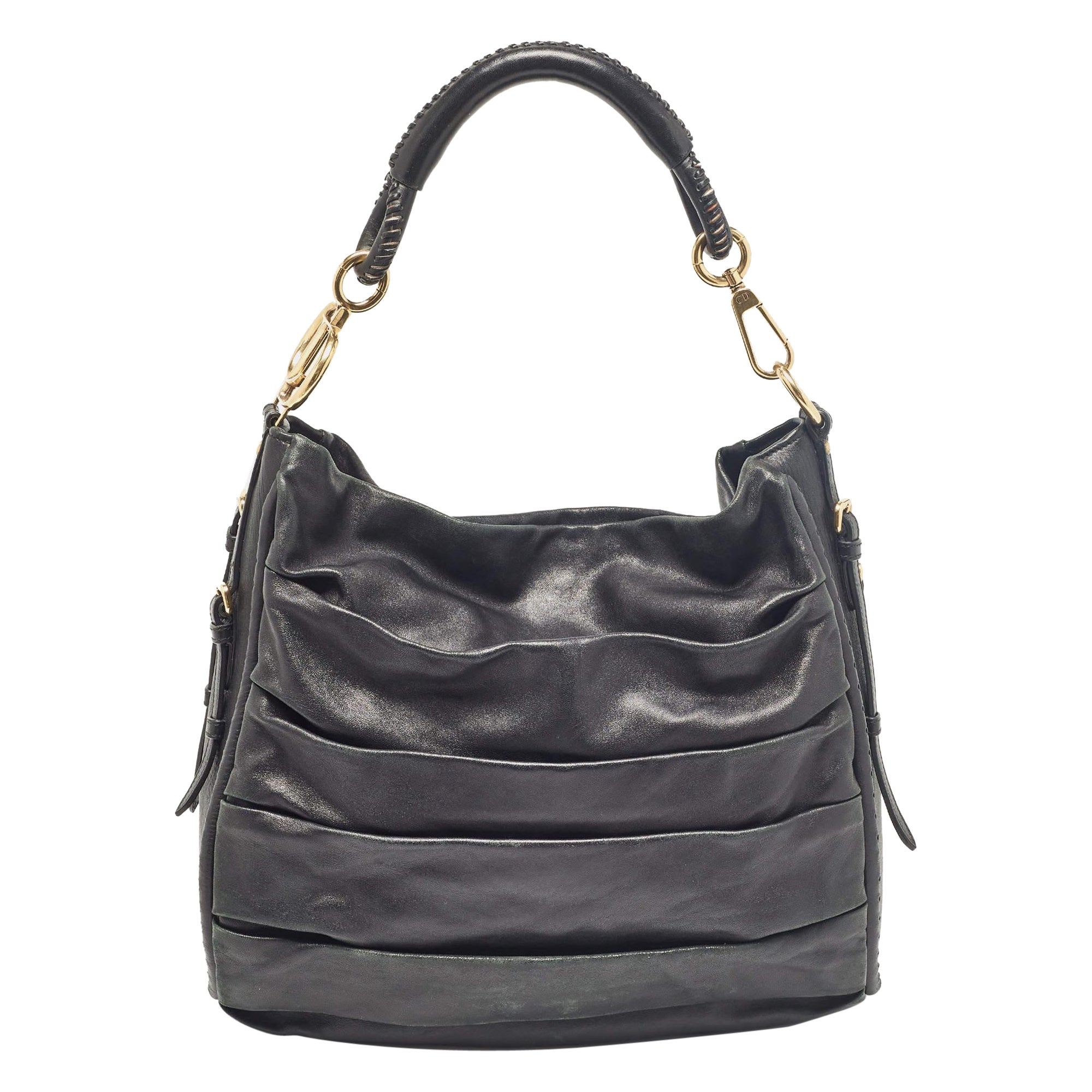 Dior Black Leather Libertine Hobo