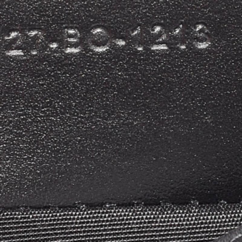Dior Slim Pouch aus schwarzem Leder mit Logo 4