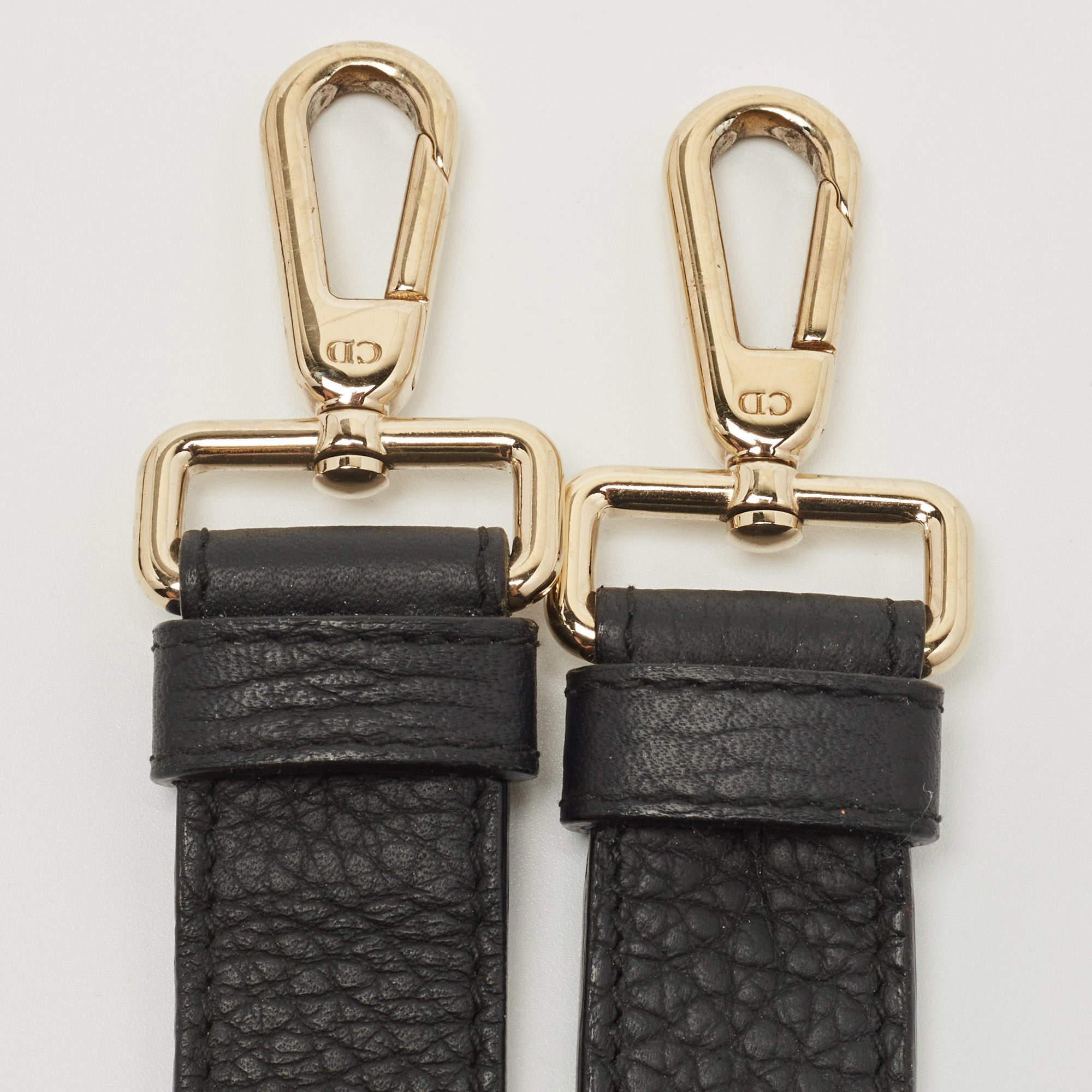 Dior Black Leather Medium Be Dior Flap Top Handle Bag 8